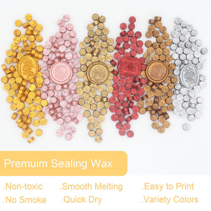 Andotopee Pearl White Wax Seal Beads 1450pcs (1.1lb), Premium Pearlescent Sealing Wax Pellets for Stamp Seals, Wedding Invitation, Letter Envelope, Thanks Card & Scrapbook DIY Crafts & Bridal Crafts