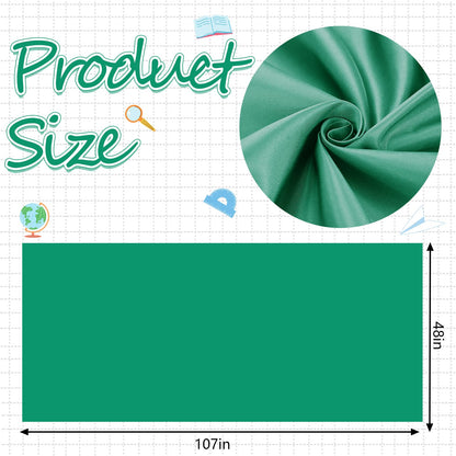 Mindsoft Bulletin Board Fabric 48 '' x 107 '' Class Fabric for Classroom Bulletin Board Pillows School Office Arts Curtains Crafts Wall Decor(Bright Green)