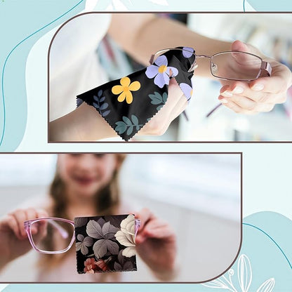 6 PCS Glasses Cleaning Cloth Eyeglass Lens Microfiber Cleaning Cloth Reusable