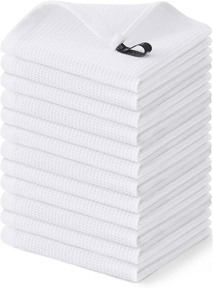 Homaxy 100% Cotton Waffle Weave Dish Cloths