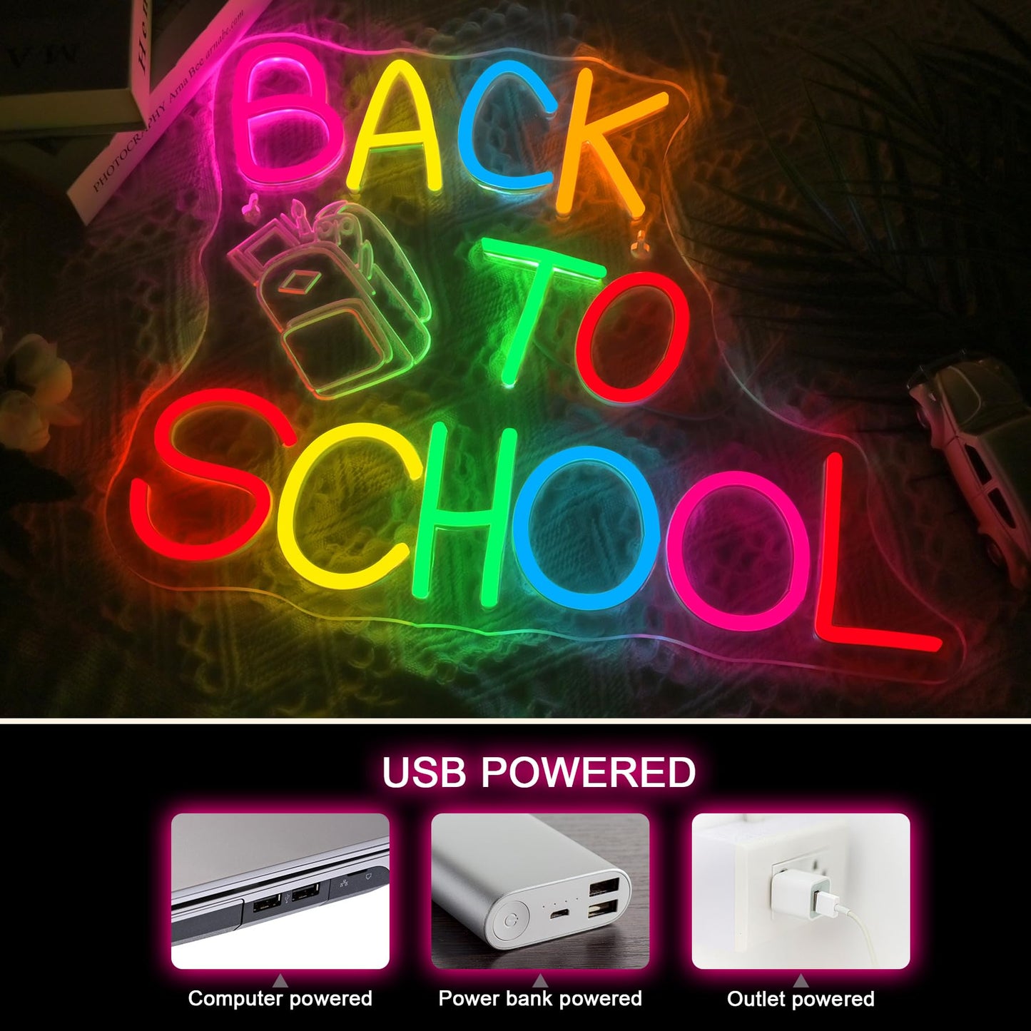 NOSUN This is Our Happy Place Neon Sign Happy Place Neon Signs for Wall Decor Dimmable Warm White LED Signs for Bedroom Classroom Man Cave Home Bar Birthday Party Game Zone Decor Neon Classroom Sign