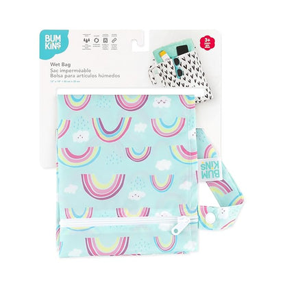Bumkins Waterproof Wet Bag for Baby, Swim Suit, Cloth Diapers, Pump Parts