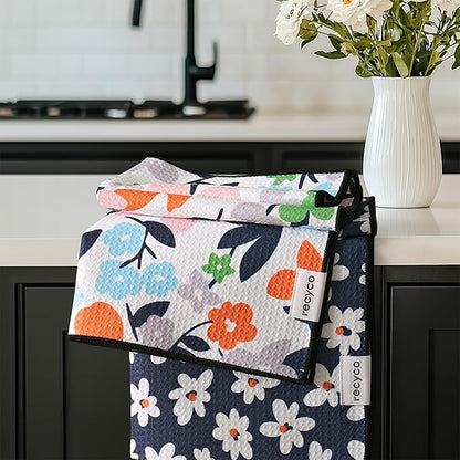 RECYCO Waffle Kitchen Towel Set of 2