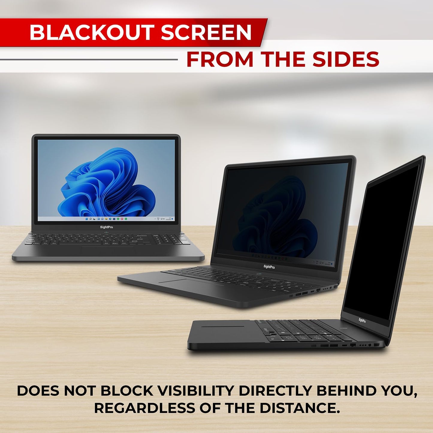SightPro 14 Inch 16:9 Laptop Privacy Screen Filter - Privacy Shield and Anti-Glare Protector