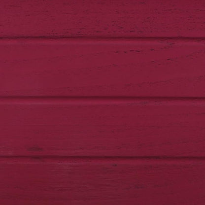 Distressed Ladder Shelf - Rustic Leaning Bookshelf for Home Decor (Raspberry)