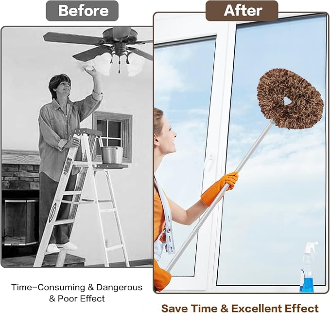 Ceiling Fan Cleaner Duster Reusable Microfiber Ceiling Fan Blade Cleaner