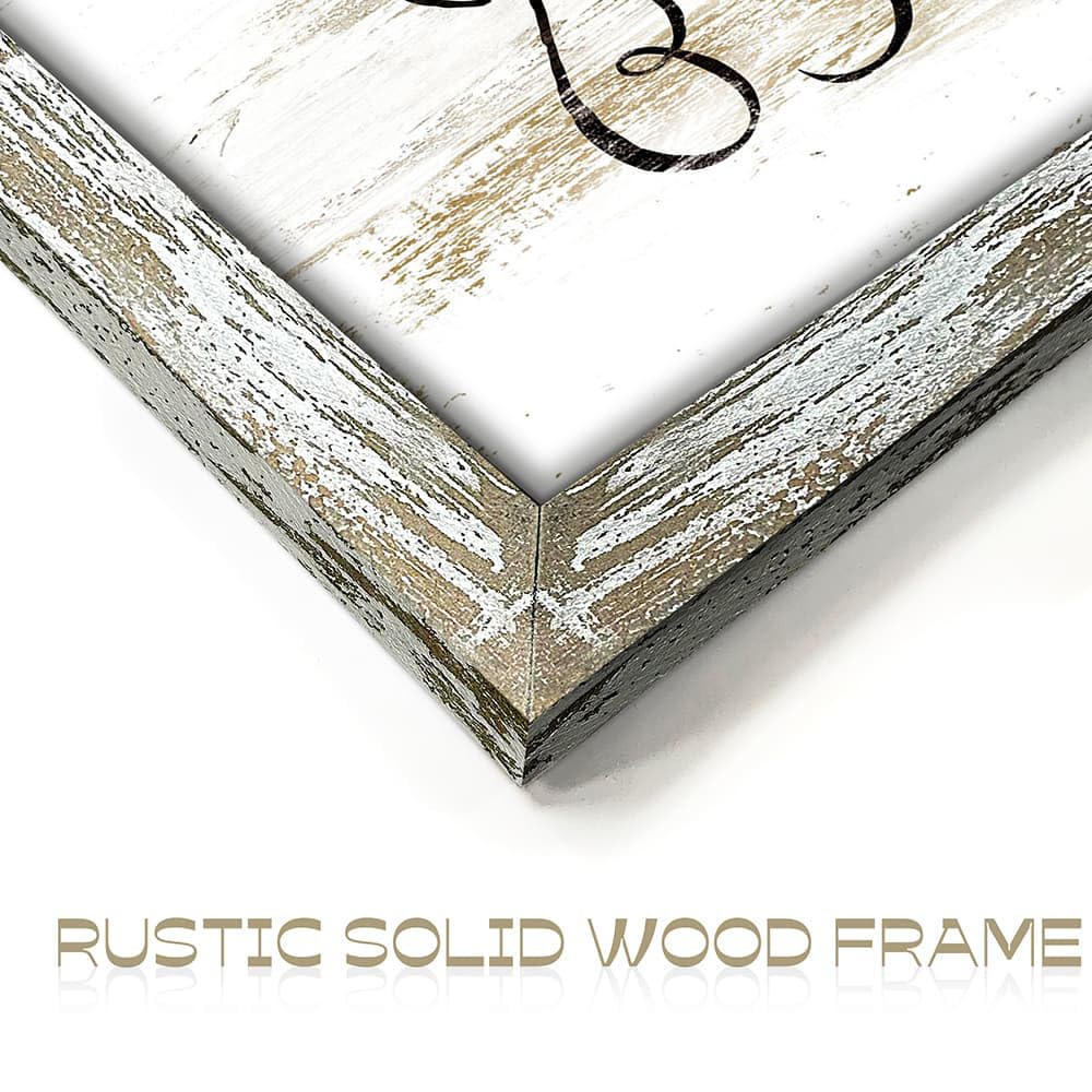 Inspirational Bible Verses Wall Art: Wooden Christian Signs Framed Print Decor Religious Scripture Artwork Psalm 150-6 Lord Quotes Picture for Bedroom Living Room Home
