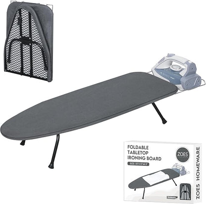 Metal Mesh Panel Tabletop Ironing Board | Foldable Iron Board | Heavy Duty