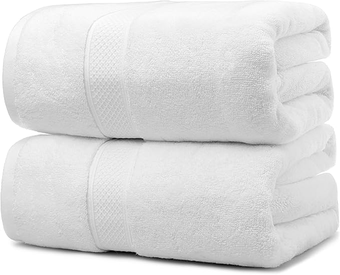 Fluffy Cotton Bath Towels Set650GSM, 2-Piece Set, Thickened and Enlarged