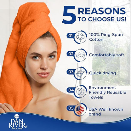 DAN RIVER 8 PC Luxury Bath Towels