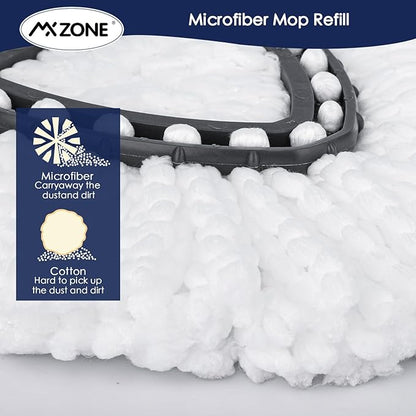 Spin Mop Head Replacement for O Ceda Mop Replace Head Triangle Mop Refills