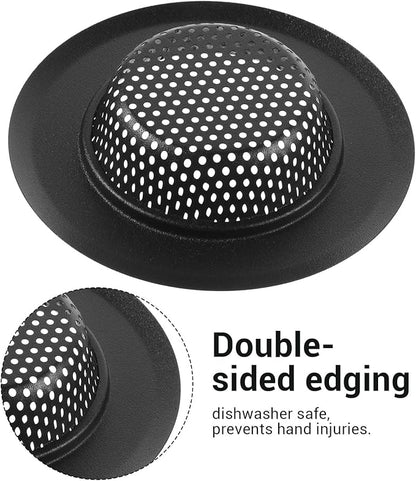 2 PCS Drain Strainer, Sink Strainer, Large Wide Rim 4.5 Inch Diameter