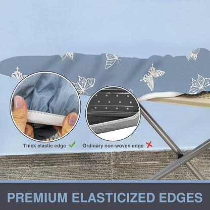 Ironing Board Cover and Pad, Standard Size 15x54, Thick Padding, Elastic Edge