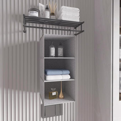 Hanging Closet Organizer, Easy Mount Collapsible 3-Shelf Camper Closet Wardrobe