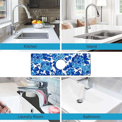 Kitchen Sink Splash Guard Faucet Mat Super Absorbent Fast Drying Mat Sink