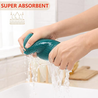 Kitinjoy 100% Cotton Waffle Weave Kitchen Hand Towels