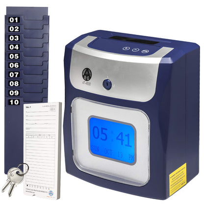 Allied Time USA Calculating AT-4500 Sets up in Minutes - totals Regular and Overtime Hours Worked