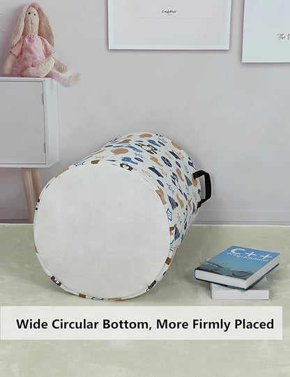 QUEENLALA Large Storage Basket, Laundry Hamper/Bathroom/Home Decor/Collapsible