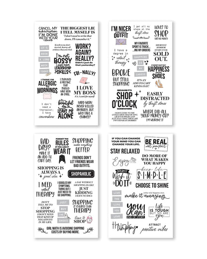 There is a Quote for That – Funny, Witty & Inspirational Planner Sticker Book for Adults – Bold Typography Stickers for Journals, Scrapbooks, and Bullet Planning