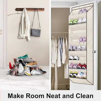SLEEPING LAMB Over The Door Shoe Organizer