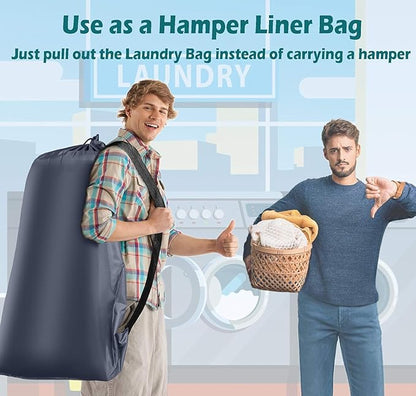 Heavy Duty Laundry Bag 2 Pack XL Nylon Laundry Bags