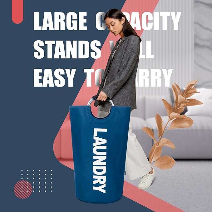 Caroeas 100L Laundry Basket, Large Laundry Hamper, Laundry Bag