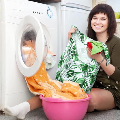 Shappy 2 Pcs Large Travel Laundry Bag Washable Waterproof Wet Dry Large Dirty