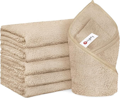 Orighty 6 Pack Brown Hand Towels
