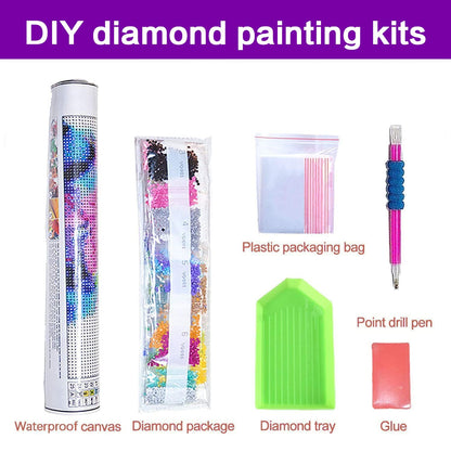croshom Books Large Diamond Art Kits for Adults, Books Large Diamond Painting Kits for Adults, 5D DIY Full Round Drill Gem Craft for Adult Gifts, Home Wall Decor 15.7" x 27.6"