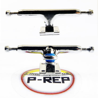 P-REP V2 Pro Performance Complete Wooden Fingerboard kit with Urethane Wheels and Bushings 34mm - Smell the Rainbow