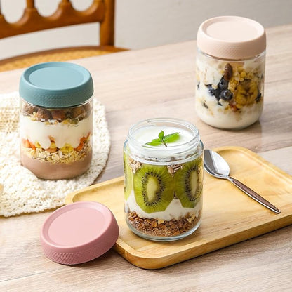 NETANY 12-pack 16oz Glass jars