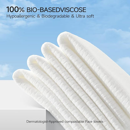 ECOLOOK Face Towels XL Travel Pack, 3-Box| Thickened Disposable Face Towels