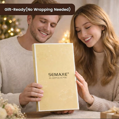 SEMAXE 100% Cotton Washcloths 12-Pack, 13 × 13 Inch Soft Luxury Face Towels –