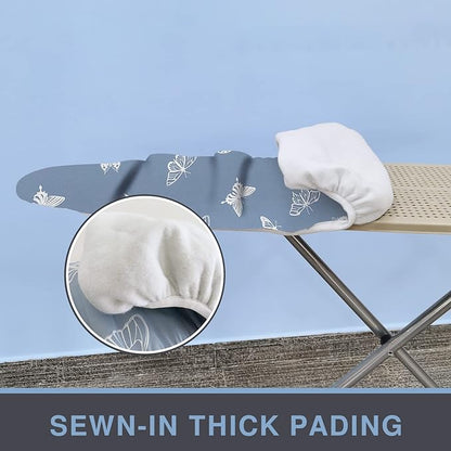Ironing Board Cover and Pad 18x49, Extra Wide, Thick Padding, Elastic Edge
