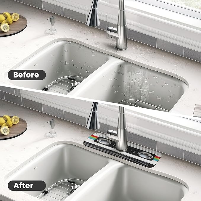 Scratch Back Retro Cassette Kitchen sink faucet pad, strong water absorption
