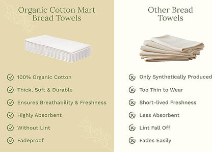 Organic Cotton Flour Sack Kitchen Towels