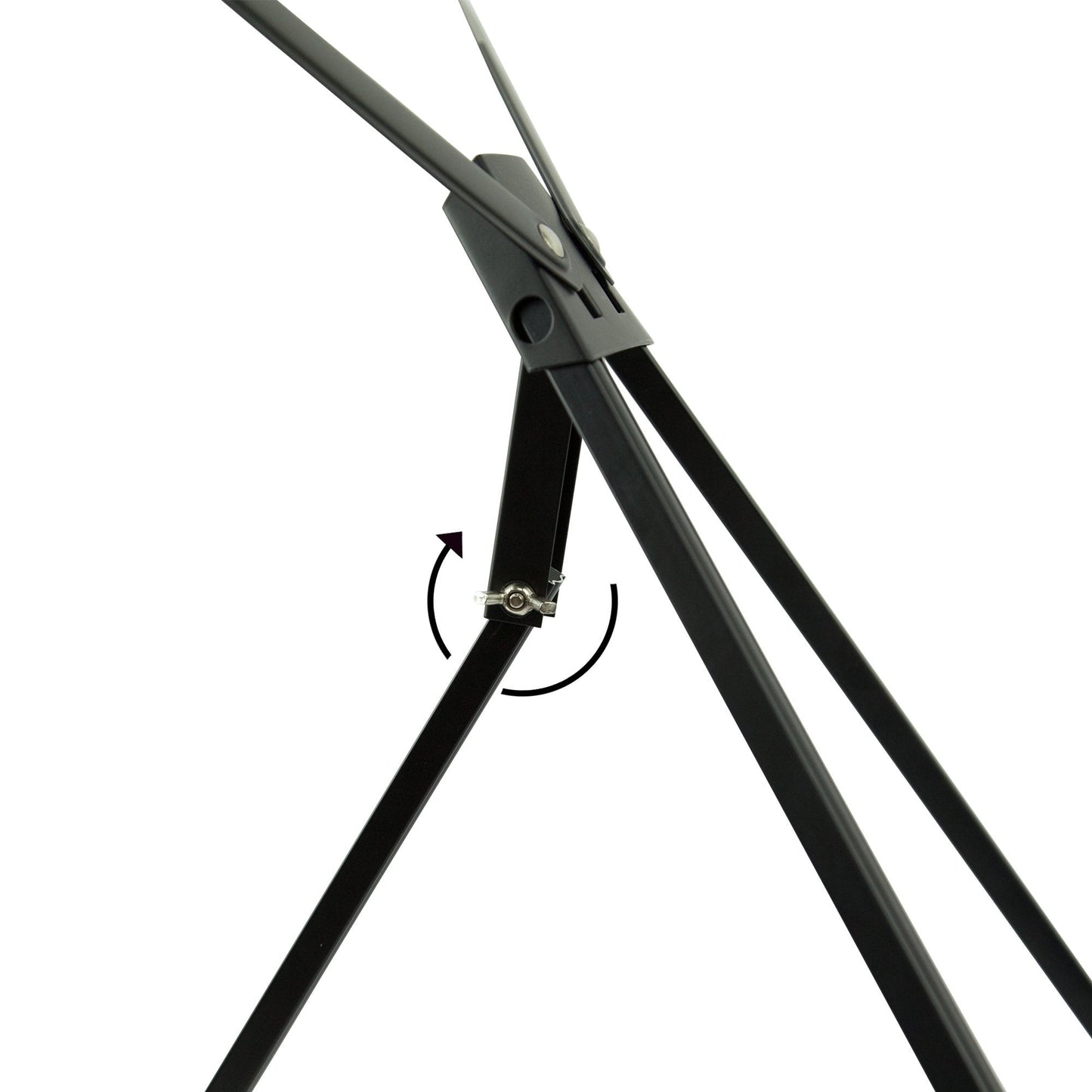 Conda Aluminum Tabletop Easel, Portable Tripod Display Stand Adjustable Height from 15" to 21" with Extension Arm Wings, Desktop Display Easel for Canvas, Paintings, Photos, Signs