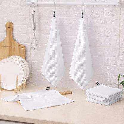 Homaxy 100% Cotton Waffle Weave Kitchen Towels