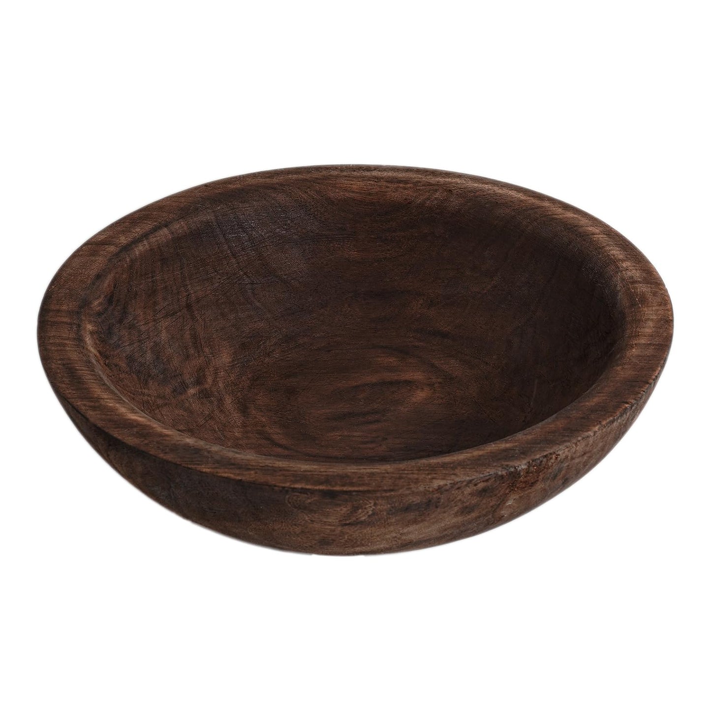 RUIRUICO Wooden Decorative Bowl, Farmhouse Centerpiece(Brown)