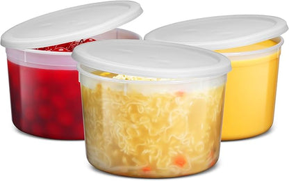JoyServe 64 oz Plastic Containers