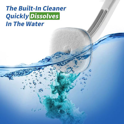oshang Disposable Toilet Brush 2 Pack- Toilet Bowl Cleaner, Toilet Cleaning