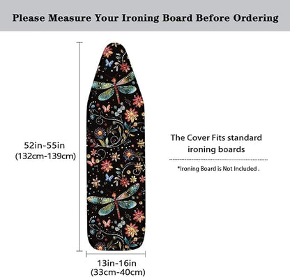 Dragonfly Ironing Board Cover Non Stick Scorch Ironing Board Cover and Pad