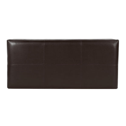 HomePop 40" Faux Leather Storage Cocktail Bench - Espresso