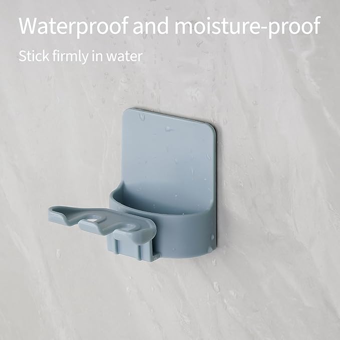 2 PCS Self-Adhesive Toothbrush Holders Wall Mounted, Water Proof Toothbrush Hook
