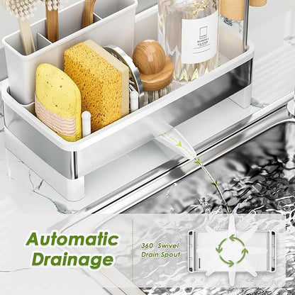 Ewaiira Stainless Steel Sink Caddy, Sponge Holder