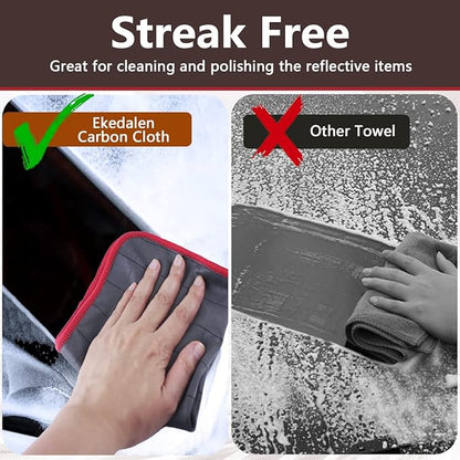 Microfiber Cleaning Cloth Lint Free Glass Cleaner Window Polishing Streak Free