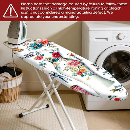 Nuxovilar Ironing Board Cover Needle Cotton 15x54 Inches | Ironing Board Cover