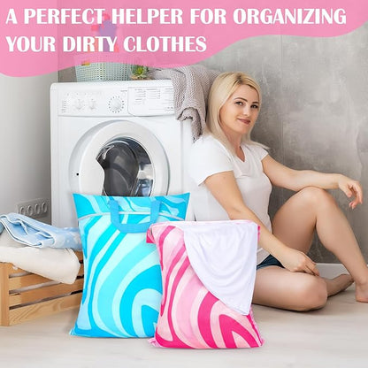 2 Pcs Large Travel Laundry Bags