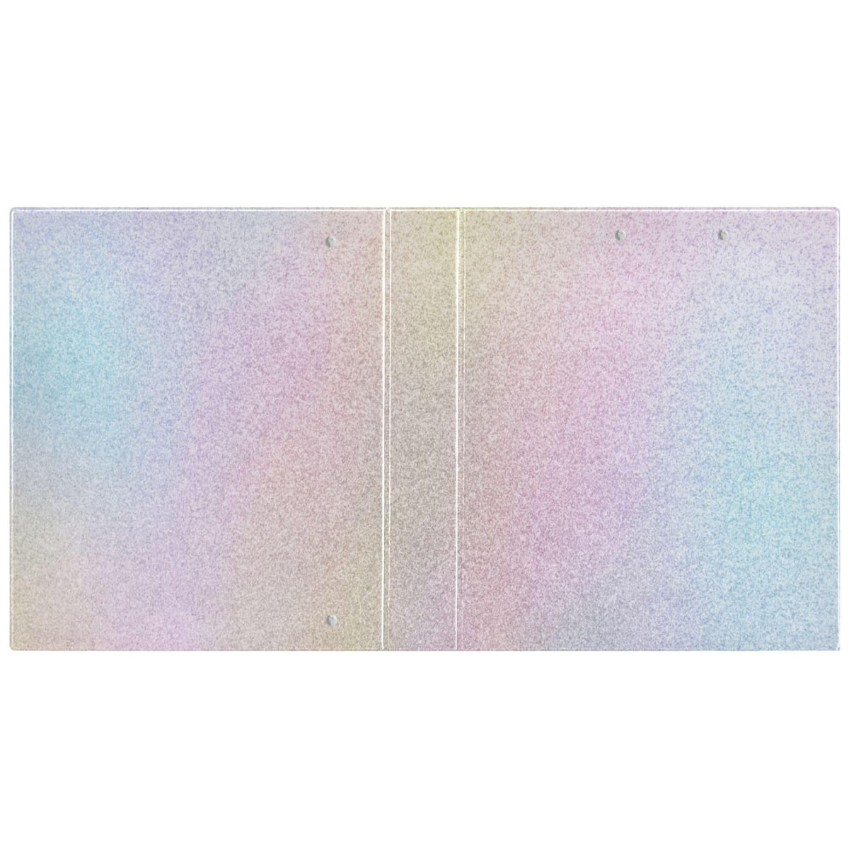 Rainbow Round Ring Binders 1.5 Inch White Pink Gold Marble Tie Dye 3 Ring Clipboard Binder for Office School Work Supplies File Folder Document 200 Sheet Capacity Easy Open