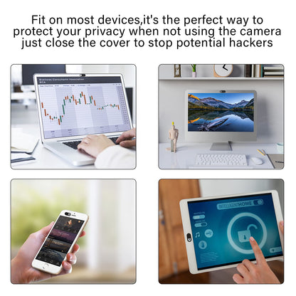 Laptop Camera Cover Slide, 12 Pack Webcam Cover, Phone Camera Cover, Ultra-Thin Computer Slide - Fits Most Laptop, Desktop, PC, Tablet, Smartphone to Protect Your Privacy and Security